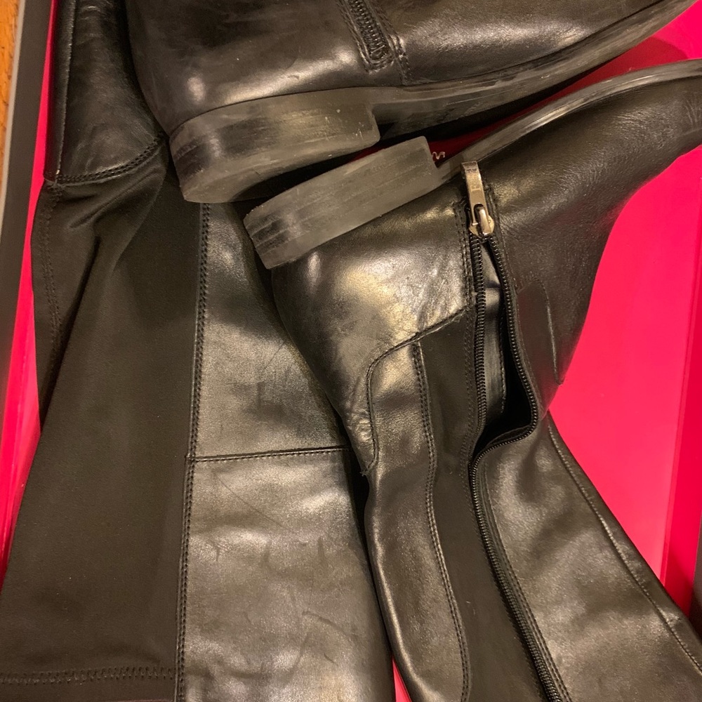 Franco Sarta Tall Leather & Stretch Riding Boots Gem